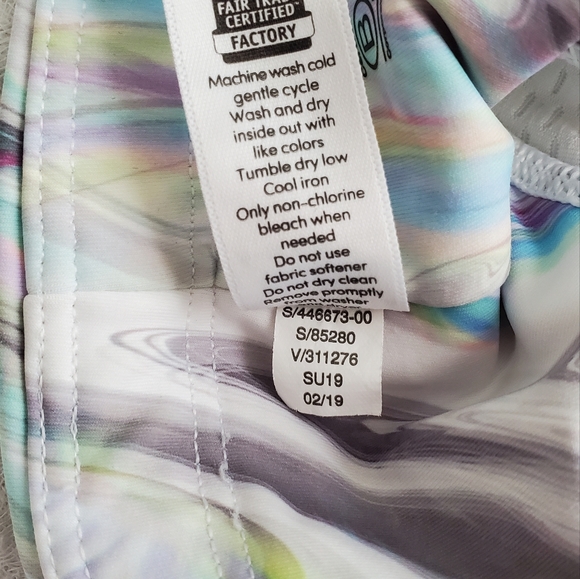 Athleta Marble Glitch Swirl Cropped Leggings Size SP - Picture 8 of 10